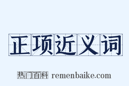 正项近义词是什么意思的图片